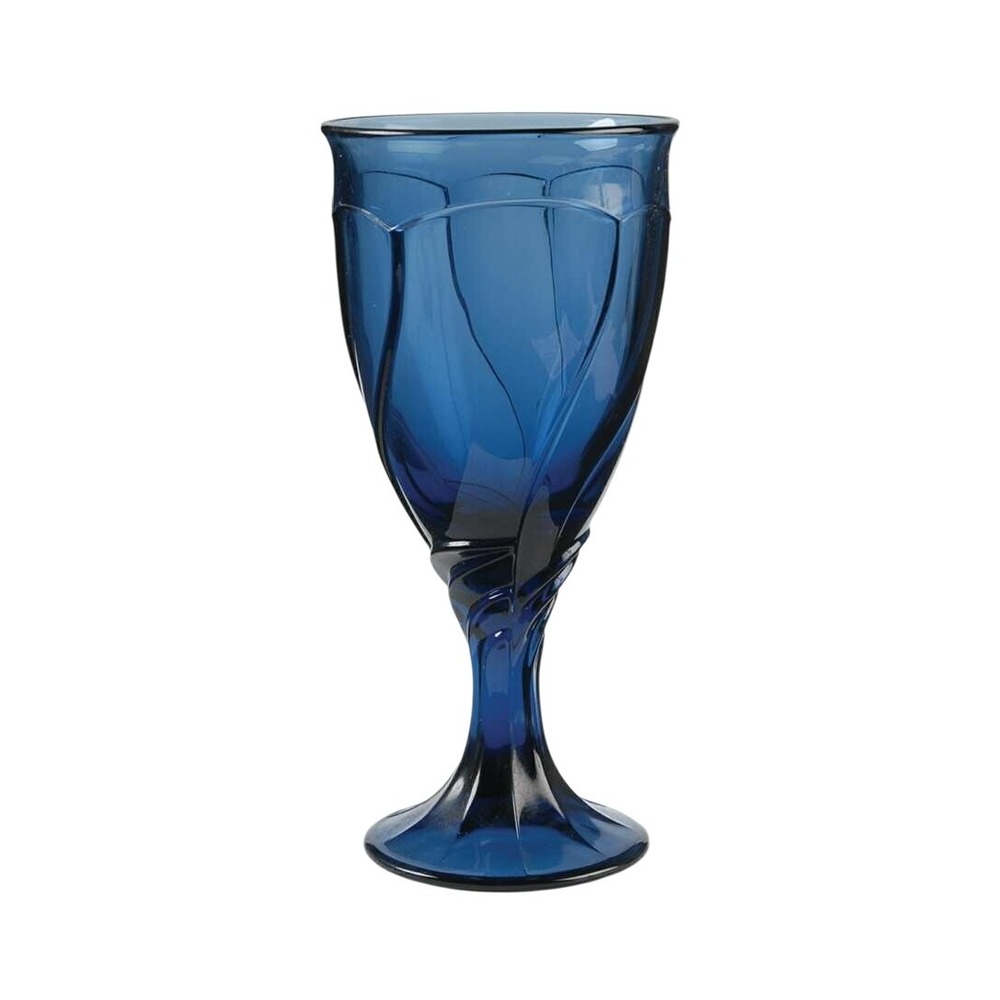 Noritake Sweet‎ Swirl Dark Blue Water/Wine Glass